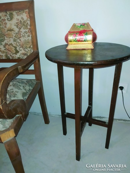 Antique folding table, stand