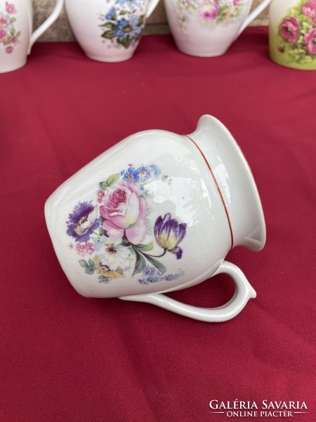 Hollóházi porcelain floral mug, a piece of nostalgia, a collector's beauty