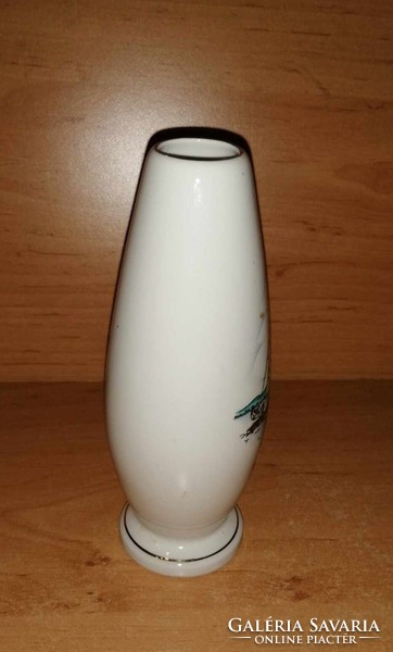 Balaton emlék Aquincum porcelán váza - 16 cm magas (24/d)