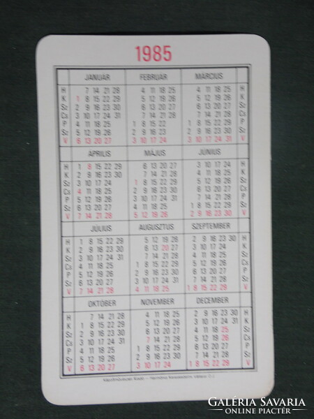 Card calendar, traffic gift shops, erotic female nude model, 1985