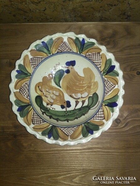 Korondi rooster wall plate, plate