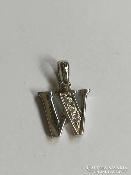 Silver w pendant