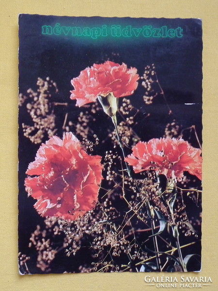 Futott képeslapok virágokkal, 7 darab - a fotók szerint /05/