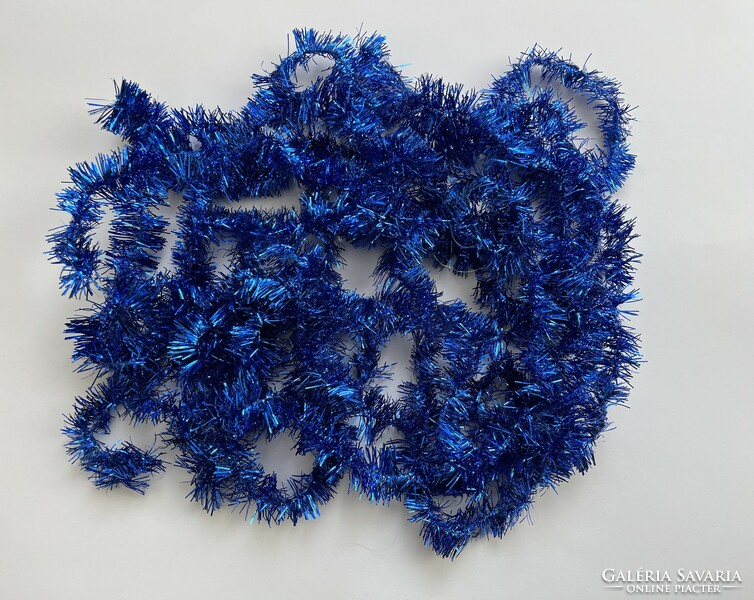 3 strands (approx. 8 meters) of royal blue Christmas garland - boa
