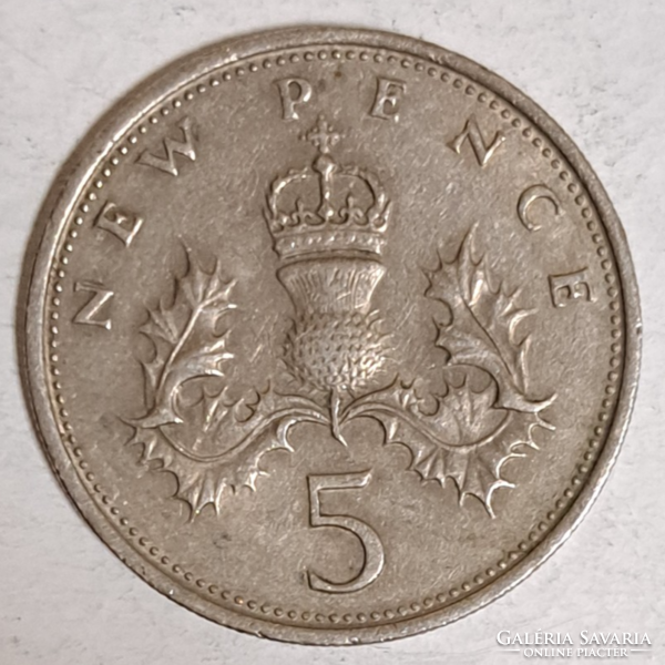 England 5 new pence (594)