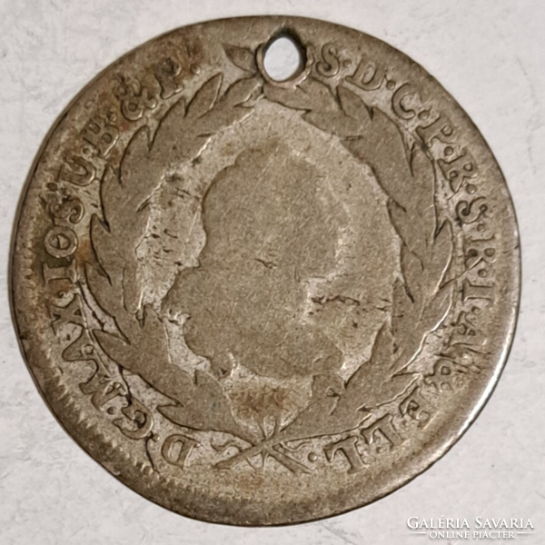 1775. Bavaria iii. Miksa silver 10 kraycár (f/9)