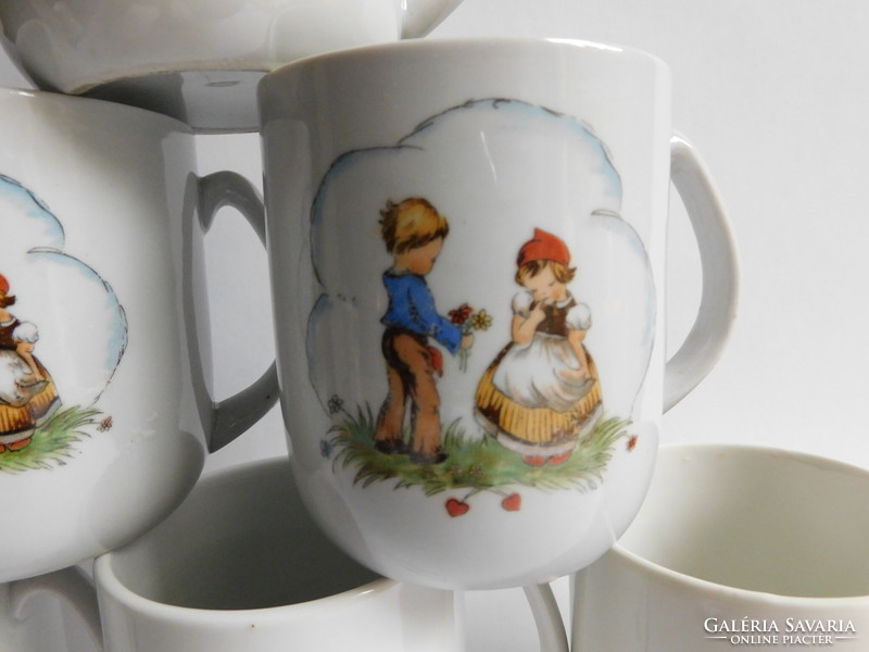 Kőbánya porcelain factory children's mug - 50s, 60s