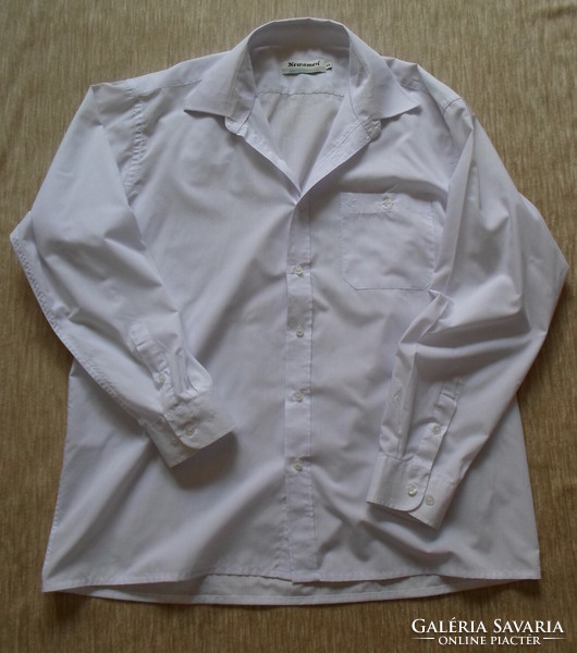 Long-sleeved men's shirt 4.: White shirt (newsmen)