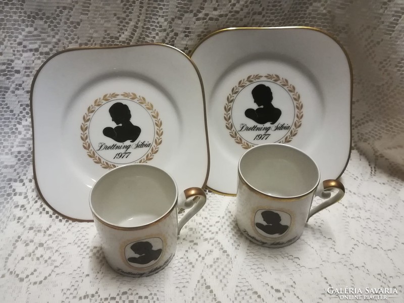 Hockefors porcelain coffee cup with saucer