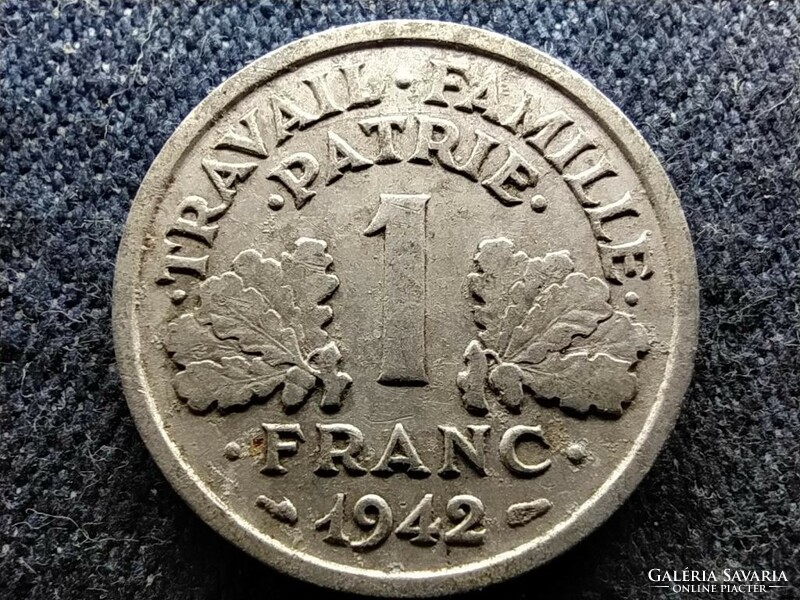 Franciaország Vichy Állam (1940-1944) 1 frank 1942  (id81097)