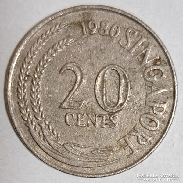 1980. Szingapúr 20 Cent (586)