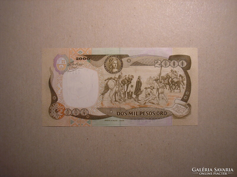 Kolumbia-2000 Pesos 1990 UNC