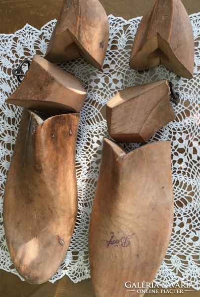 Old three-part leather wood/strip wood for 41 shoes