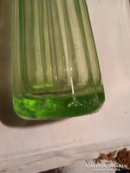 Uranium glass soda bottle, without inscription