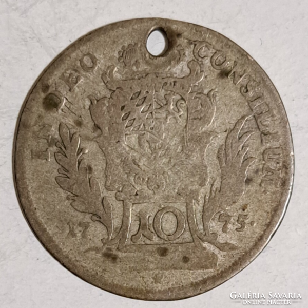1775. Bajorország III. Miksa ezüst 10 krajcár (F/9)