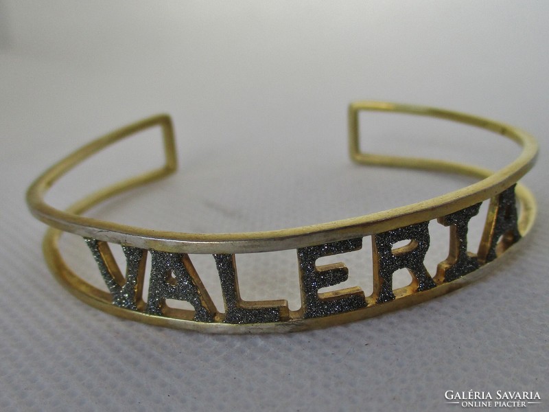 Beautiful old silver Italian Rebeca brand bracelet with diamond powder decoration