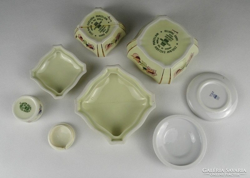 1P305 damaged Zsolnay porcelain bonbonier package 4 pieces