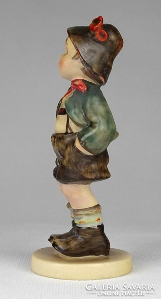 1P011 old hat boy hummel porcelain figurine 13 cm