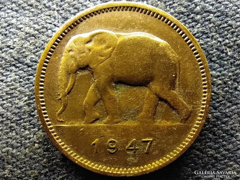 Belgian Congo iii. Lipót (1934-1951) 2 francs 1947 (id67421)