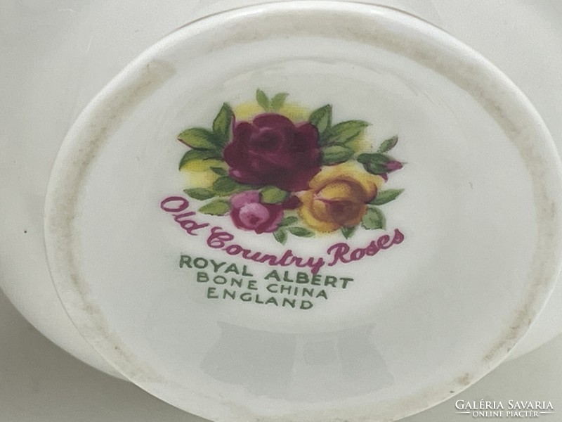 Angol porcelán csészék Royal Albert Old Country Roses 7cm repedés az oldalán