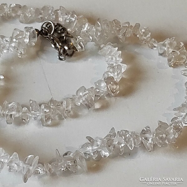 Mountain crystal chip necklace bracelet price!