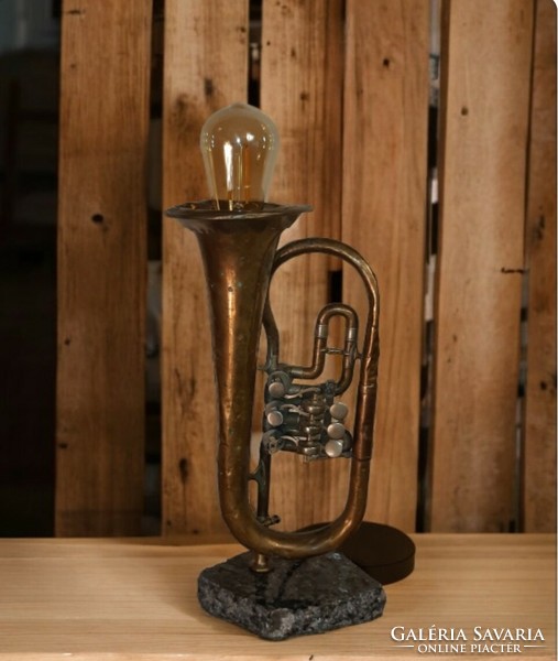 An old trumpet - lamp