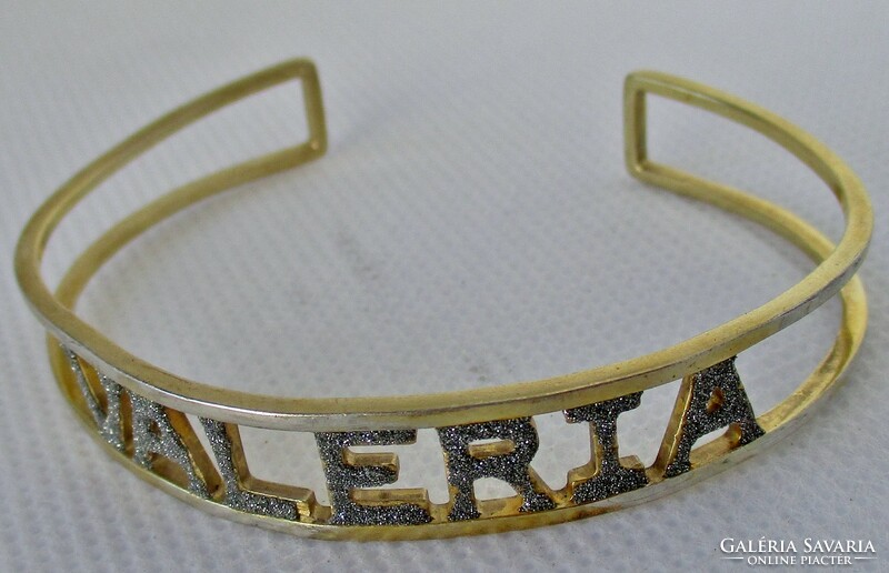 Beautiful old silver Italian Rebeca brand bracelet with diamond powder decoration