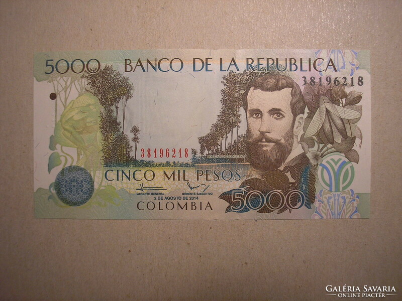 Kolumbia-5000 Pesos 2014 UNC