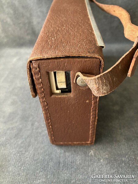 Eltra dominika pocket radio in leather case