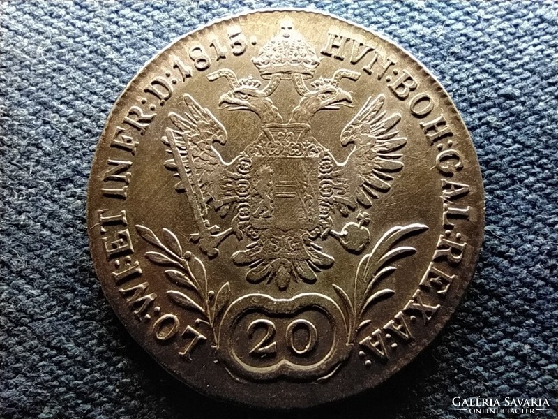 Ausztria II. Ferenc .583 ezüst 20 Krajcár 1815 A (id13087)