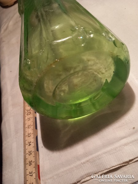 Uranium glass soda bottle, without inscription