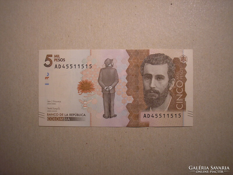 Colombia-5000 pesos 2016 unc