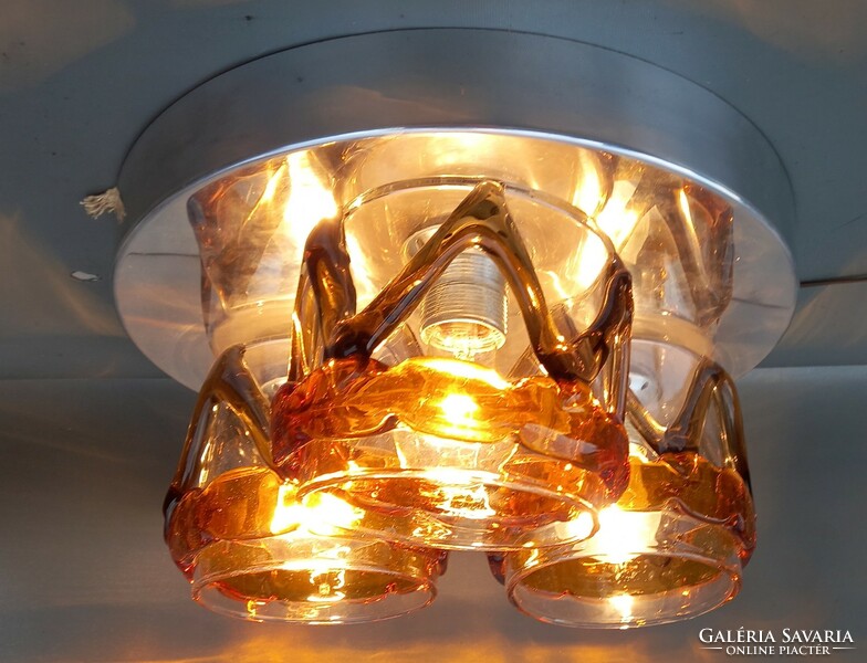 Mazzega murano mid century ceiling lamp