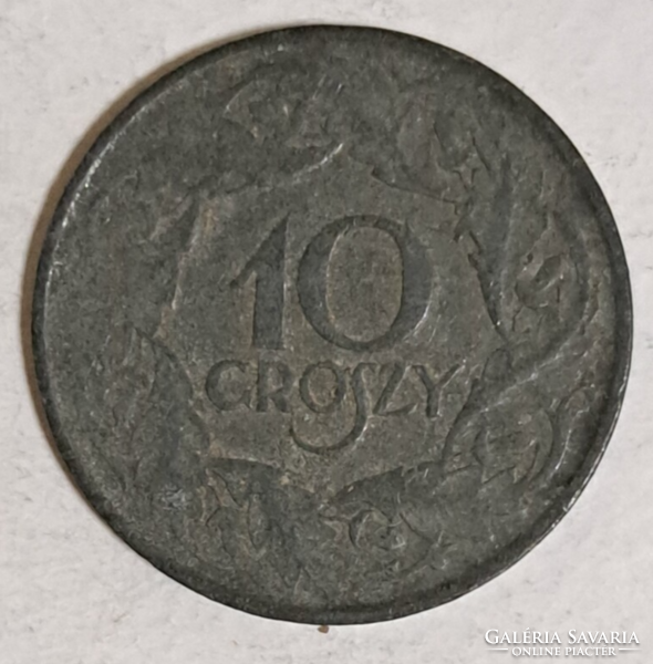 1923. Poland 10 groszy (585)