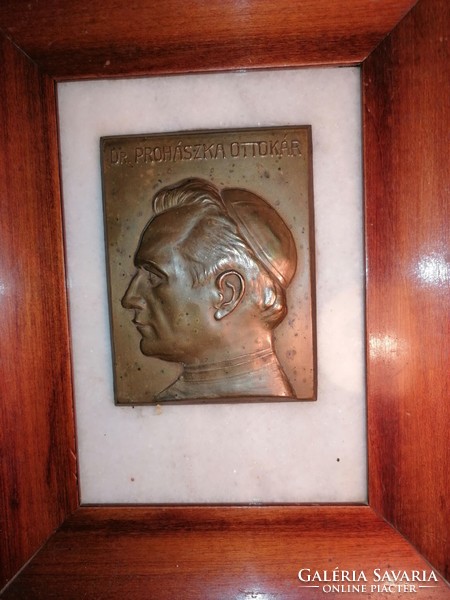 Ottokar Dr Prohászka, bronze plaque