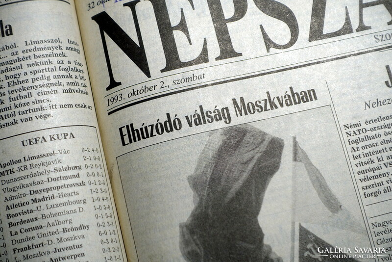 1993 X 2 / people's freedom / newspaper - Hungarian / daily. No.: 25660