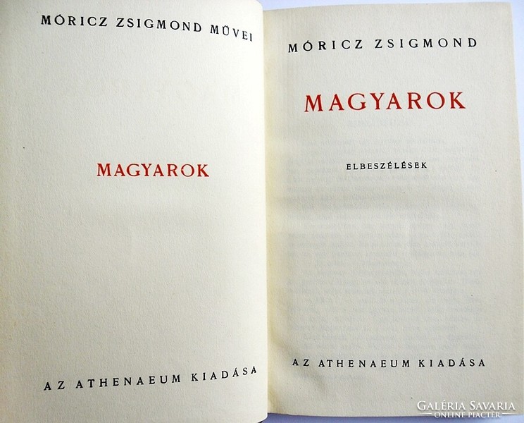 Móricz Zsigmond: Magyarok (1939)