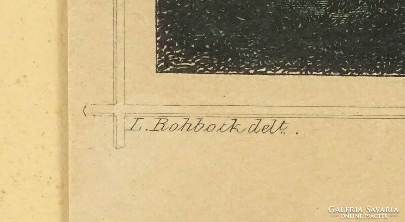 1P031 Ludwig Rohbock (1820-1883) : "Árva" antik acélmetszet