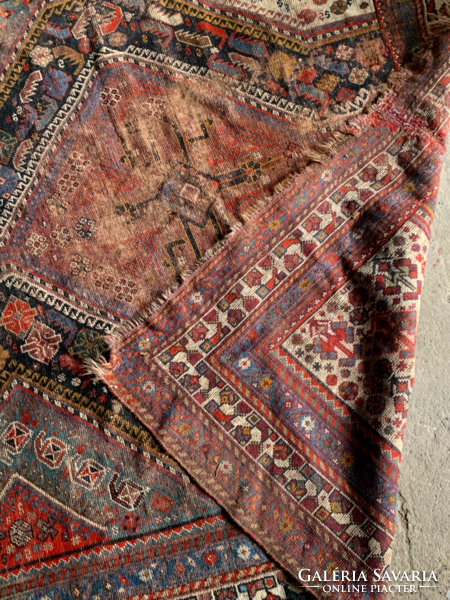 Old large shiraz rug