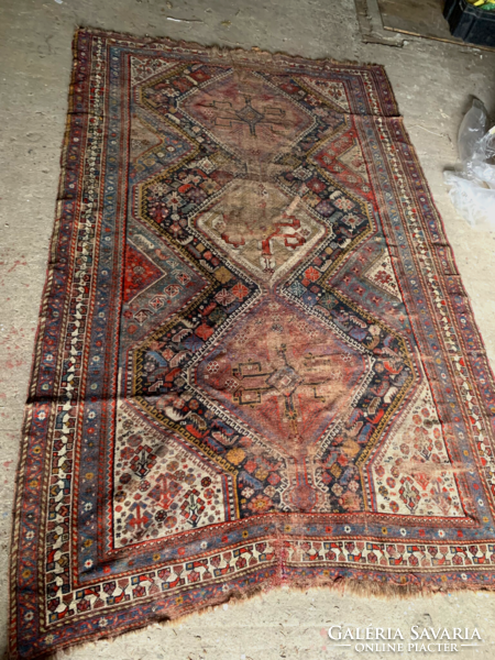 Old large shiraz rug