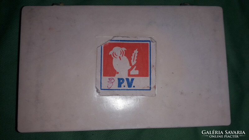 1950s paper company stamp pad with plastic cover in factory condition as shown in the pictures