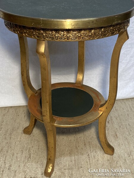 Antique French gilded round table
