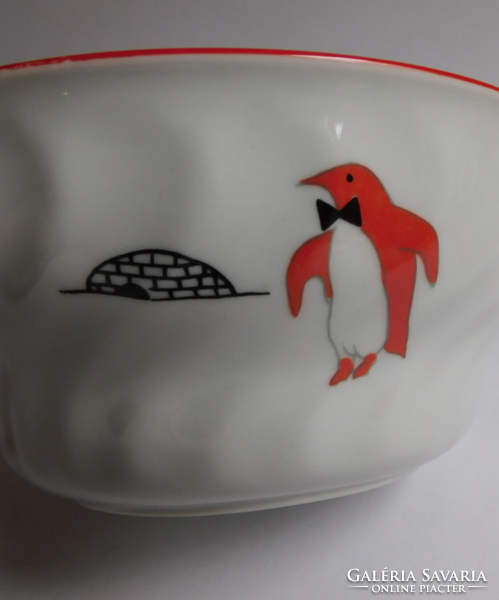 Apulum retro penguin muesli bowl