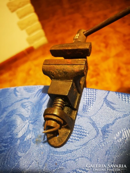 Antique tool cast iron vise clamp