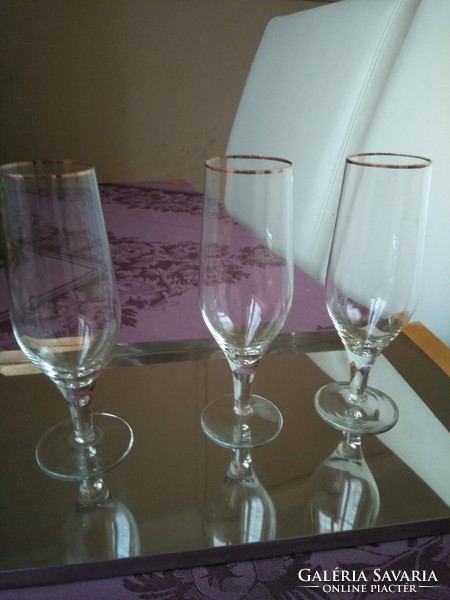 Retro champagne glass