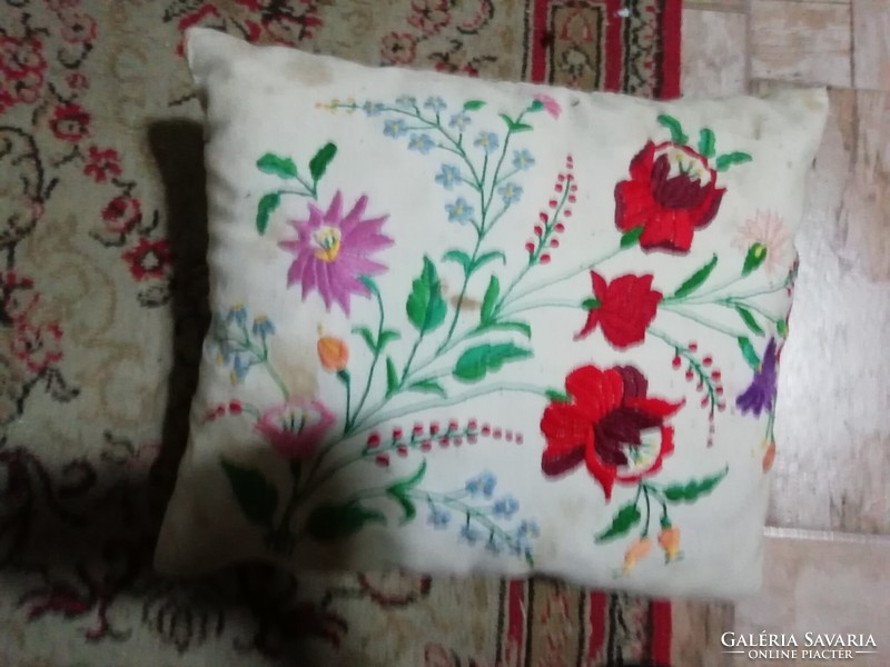 Antique embroidered pillow 11.