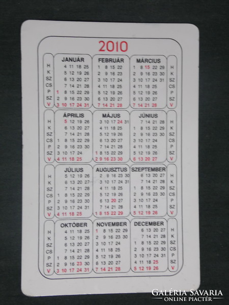 Card calendar, Pécs printing press, stamp, seal, 2010