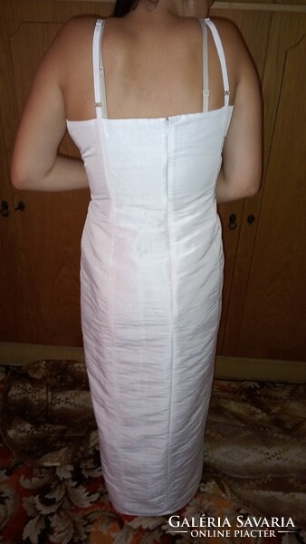48 Siller XL női szép hosszú báli szalagavatói esküvői menyasszonyi koszorúslány ruha