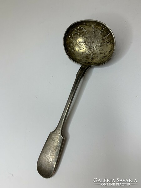 Silver tea strainer