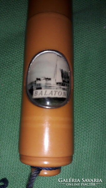 Old tobacconist balaton vinyl cylinder mini traveling souvenir shop manicure set as shown in the pictures